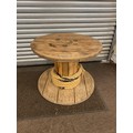 Retro old cable drum coffee table measures approx 24 inches tall, 31 ...