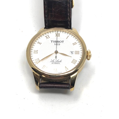 446 - Tissot 1853 le locle automatic gents wristwatch the watch is ticking