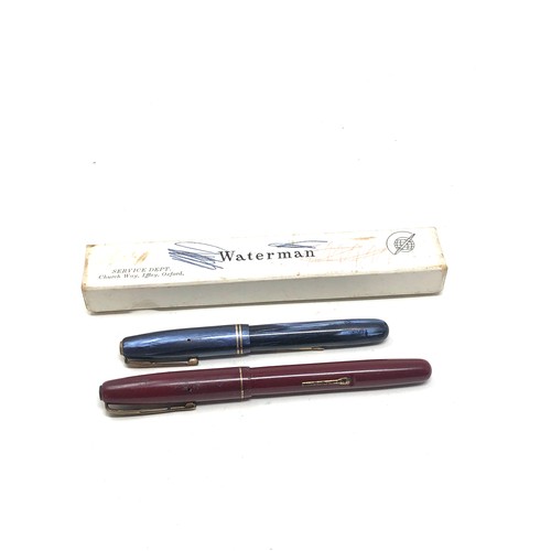 464 - 2 14ct gold waterman fountain pens