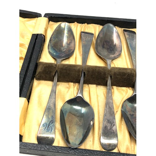 5 - Boxed set of silver tea spoons