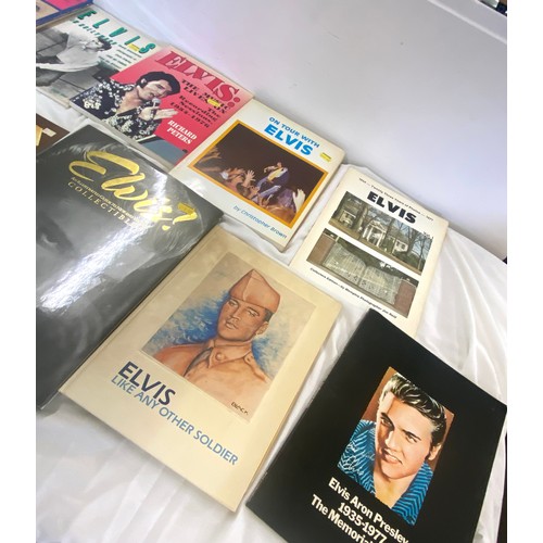 315 - Selection of Elvis Presley books includes Elvis in Holly Wood, Elvis Through my Eyes, The Music live... 