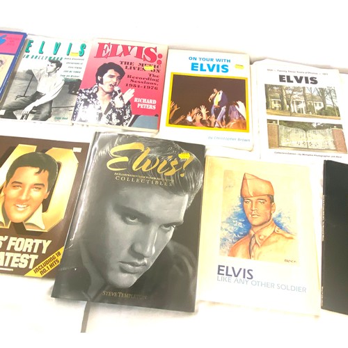 315 - Selection of Elvis Presley books includes Elvis in Holly Wood, Elvis Through my Eyes, The Music live... 