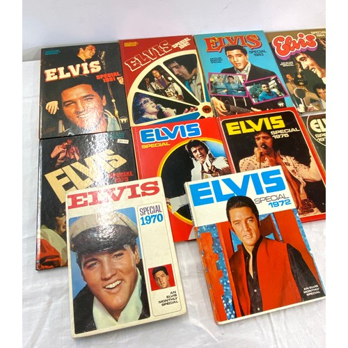 294 - Selection of Elvis Presley Monthly Special books includes years 1970, 72, 73, 74, 75, 76, 79, 80, 81... 