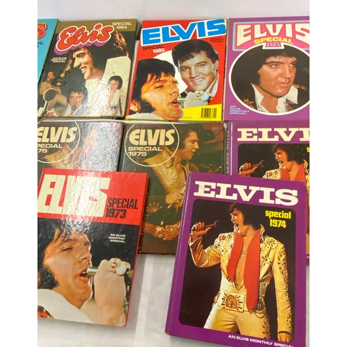 294 - Selection of Elvis Presley Monthly Special books includes years 1970, 72, 73, 74, 75, 76, 79, 80, 81... 