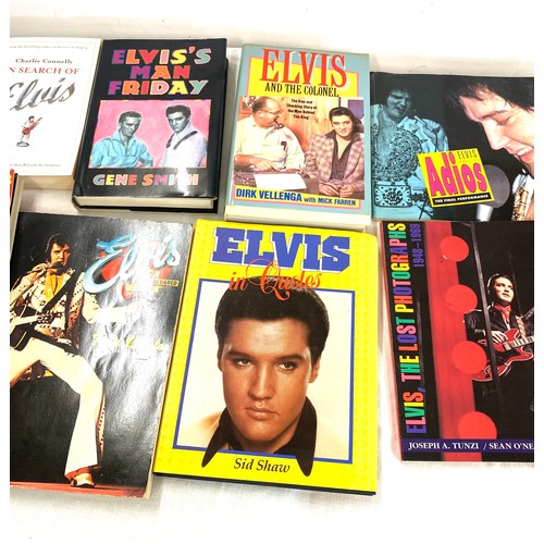 312 - Selection of Elvis Presley books includes The King on the road, Elvis in Quotes, Adios the final per... 