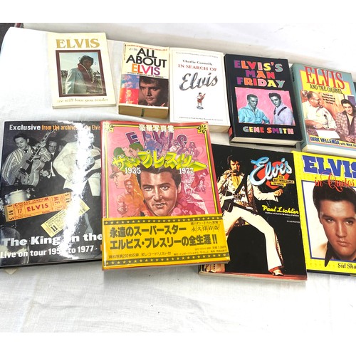 312 - Selection of Elvis Presley books includes The King on the road, Elvis in Quotes, Adios the final per... 