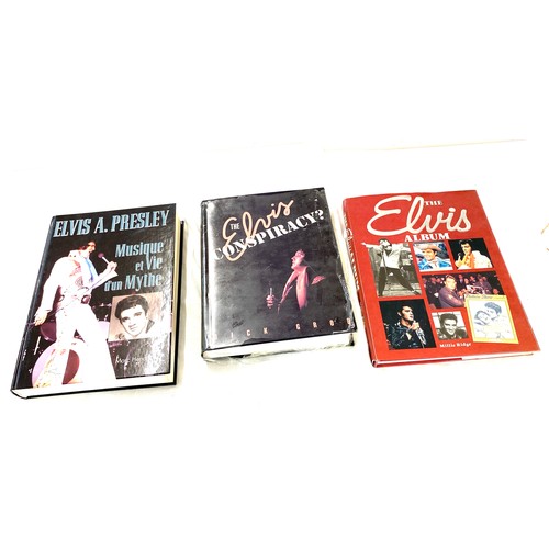 289 - Three Elvis Presley books to include Musique et Vie d'un Mythe by Marc Hendrickx, The Elvis Conspria... 