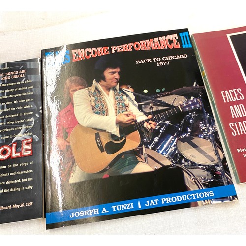 304 - Selection of Elvis Presley books includes Elvis Encore Performance III Back to Chicago, Faces and St... 