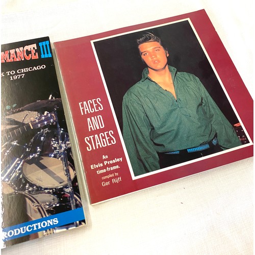 304 - Selection of Elvis Presley books includes Elvis Encore Performance III Back to Chicago, Faces and St... 