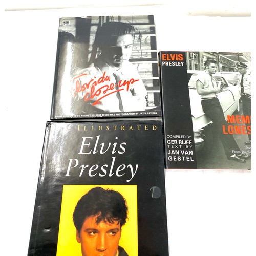 277 - Selection of Elvis Presley books includes The Illustrated Elvis Presley, Elvis Presley Memphis Lones... 