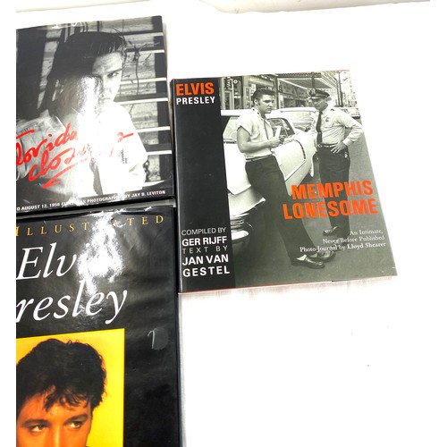 277 - Selection of Elvis Presley books includes The Illustrated Elvis Presley, Elvis Presley Memphis Lones... 