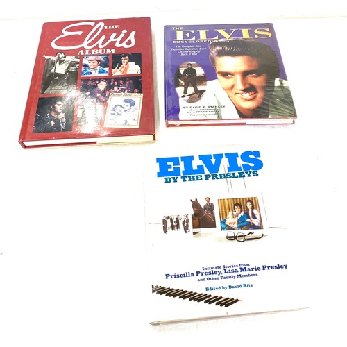 307 - Selection of Elvis Presley books includes Elvis By the Presleys, The Elvis Album, The Elvis Encyclop... 