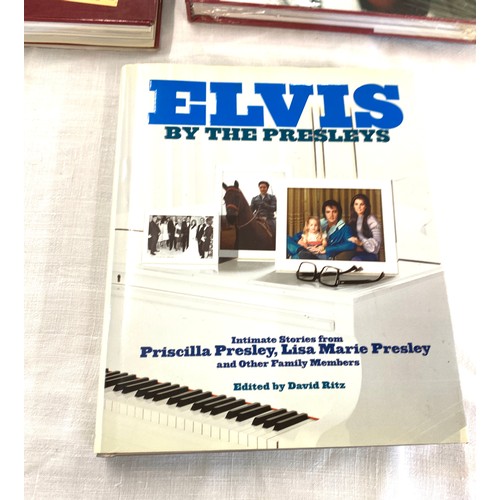 307 - Selection of Elvis Presley books includes Elvis By the Presleys, The Elvis Album, The Elvis Encyclop... 