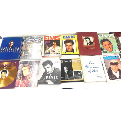 317 - Large selection of Elvis Presley books includes Our Memories of Elvis, Elvis Spotters, Elvis Album, ... 