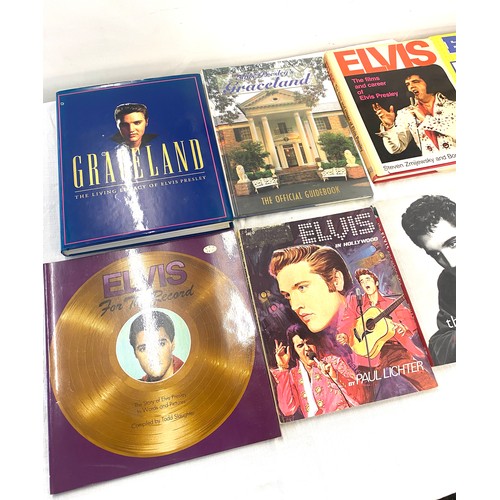 317 - Large selection of Elvis Presley books includes Our Memories of Elvis, Elvis Spotters, Elvis Album, ... 