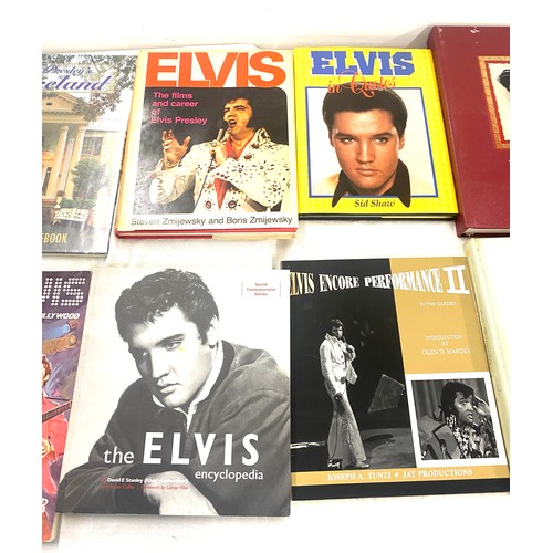 317 - Large selection of Elvis Presley books includes Our Memories of Elvis, Elvis Spotters, Elvis Album, ... 