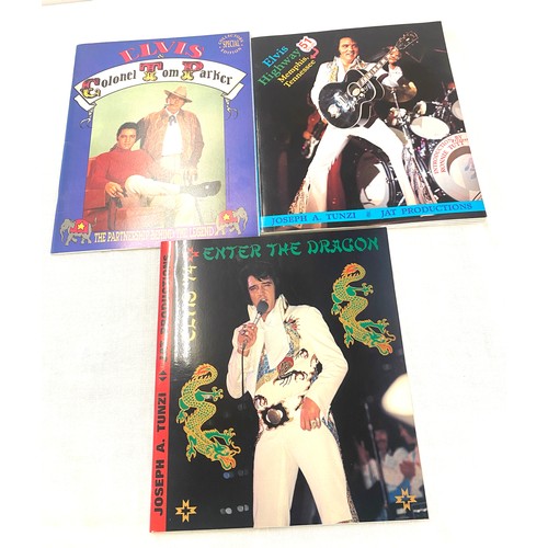 318 - Three Elvis Presley books includes Colonel Tom Parker,  Elvis Highway 51,  Elvis 74 Enter The Dragon... 