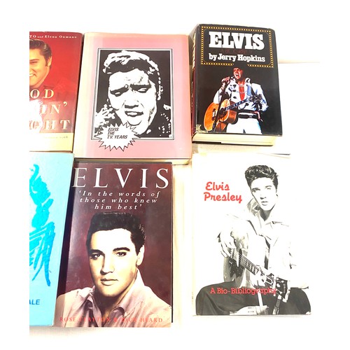 313 - Large selection of Elvis Presley books includes Elvis The TV Years, Elvis by Jerry Hopkins, The Best... 