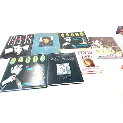 316 - Large selection of Elvis Presley books includes 20th Anniversary edition,Elvis and me,  The King Liv... 