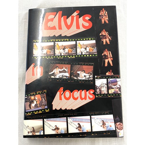 275 - Elvis in Focus hardback book by Sean shaver, signed by Sean Shaver