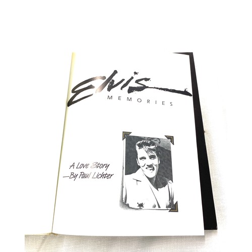 274 - Elvis Memories A Love Story - by Paul Lichter, Golden Anniversary edition, signed by Paul Lichter