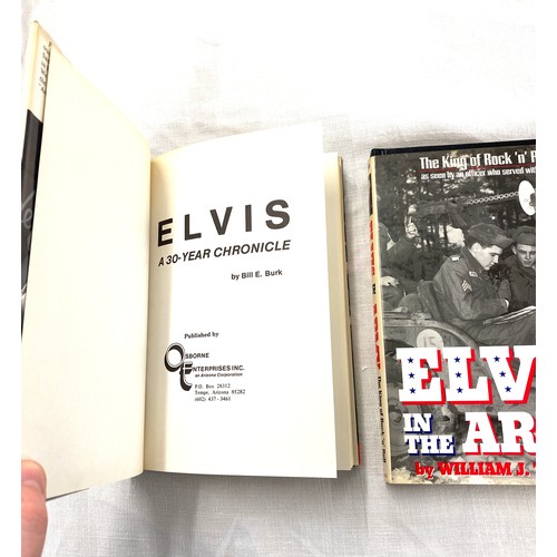 266 - Elvis A 30 Year Chronicle by Bill E Burk and Elvis In The Army by William J Taylor Jr