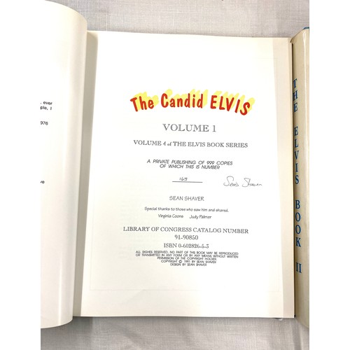 309 - The Elvis book volume II, IV and III by Sean Shaver over all good condition