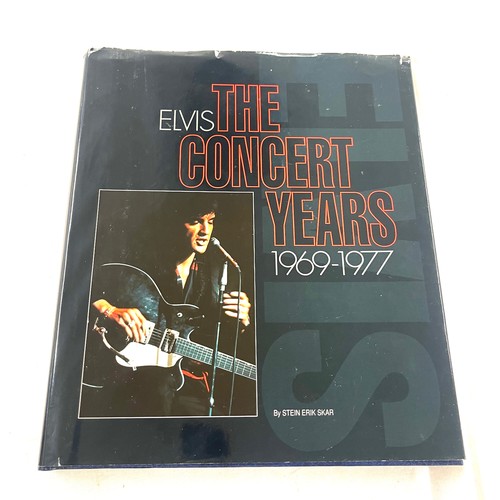 273 - Elvis the concert years 1969-1977 hard back book by Stein Erik Skar