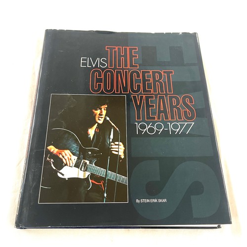 264 - Elvis the concert years 1969-1977 hard back book by Stein Erik Skar