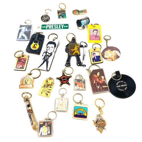 407 - Selection of assorted Elvis Presley collectors key rings