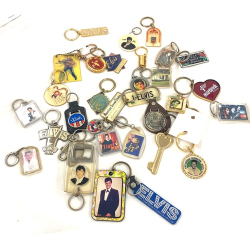 405 - Selection of assorted Elvis Presley collectors key rings