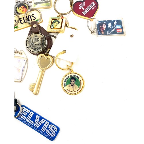 405 - Selection of assorted Elvis Presley collectors key rings