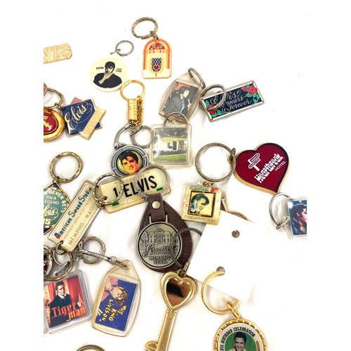 405 - Selection of assorted Elvis Presley collectors key rings