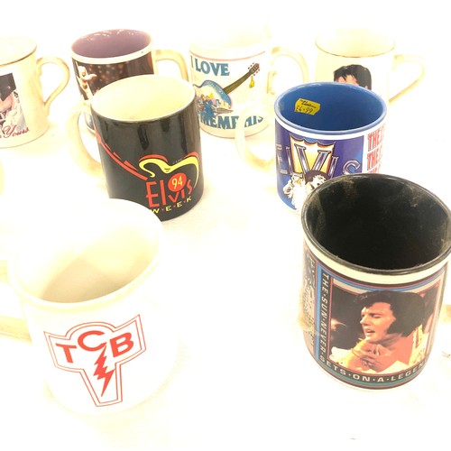 341 - Selection of 12 assorted Elvis Presley collectors Mugs