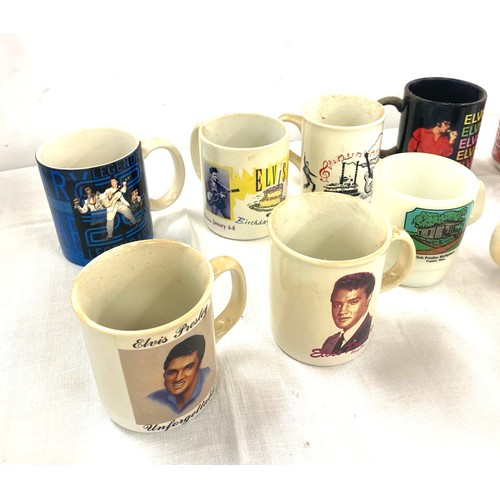 368 - Selection of 12 assorted Elvis Presley collectors mugs