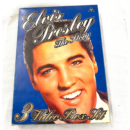 297 - Selection of Elvis Presley boxed Video Sets includes Thats the way it is, The Lost Performance, Elvi... 