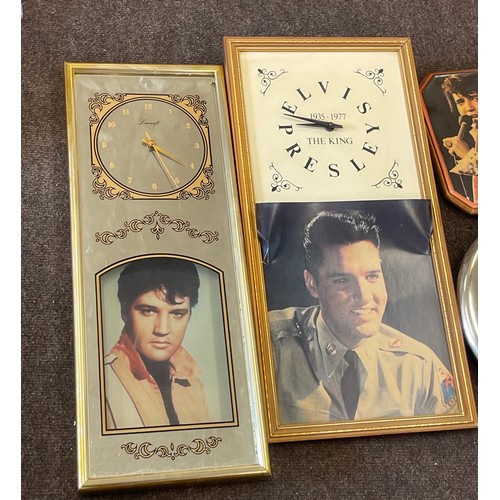 379 - Selection of assorted Elvis Presley collectors Clocks