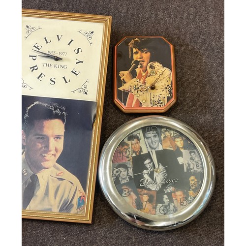 379 - Selection of assorted Elvis Presley collectors Clocks