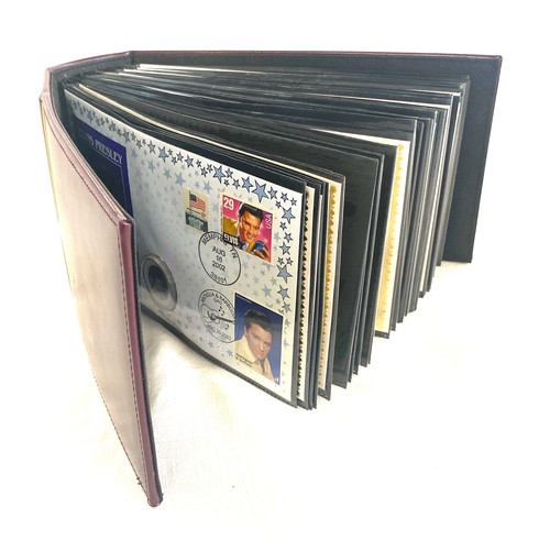 430 - Folder of Elvis Presley first day covers with coins approx 30 in total