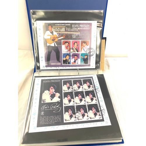 408 - Folder of Elvis The Collection collectors stamps limited edition 0247 out of 5000