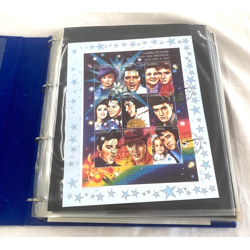 432 - Folder of Elvis Presley collectors stamps - The Elvis Collection