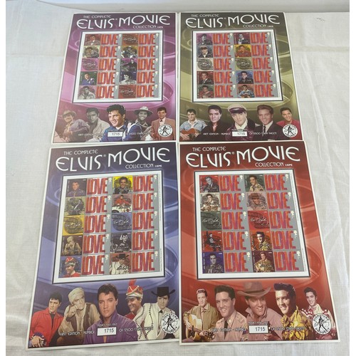 431 - The Complete Elvis Movie Collection EPE Stamp sheets movies 1656-1961