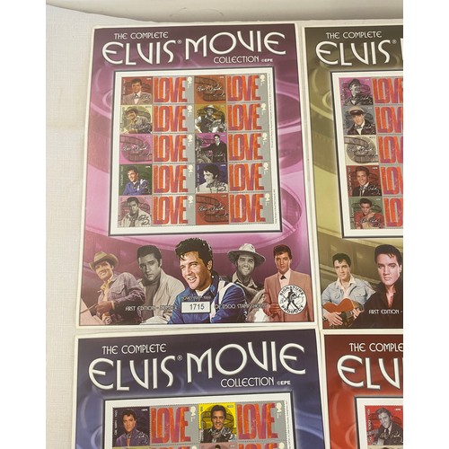 431 - The Complete Elvis Movie Collection EPE Stamp sheets movies 1656-1961