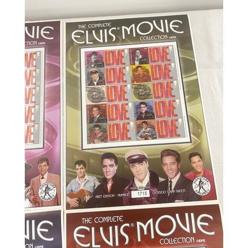 431 - The Complete Elvis Movie Collection EPE Stamp sheets movies 1656-1961