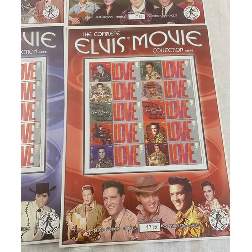 431 - The Complete Elvis Movie Collection EPE Stamp sheets movies 1656-1961