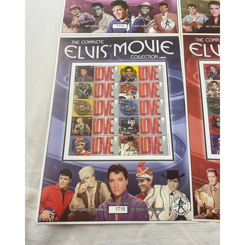 431 - The Complete Elvis Movie Collection EPE Stamp sheets movies 1656-1961