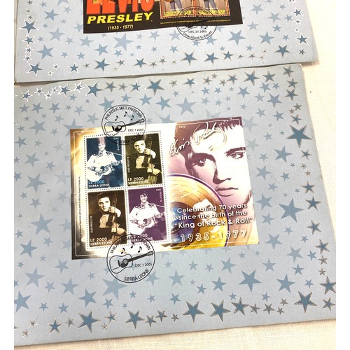 410 - Selection of Elvis Stamp sheets includes includes 70th anniversary