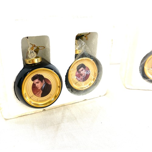 412 - Set of Elvis Bradford Exchange Christmas Ornaments includes sets 68963 68962 and 68961, all in origi... 