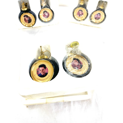 412 - Set of Elvis Bradford Exchange Christmas Ornaments includes sets 68963 68962 and 68961, all in origi... 