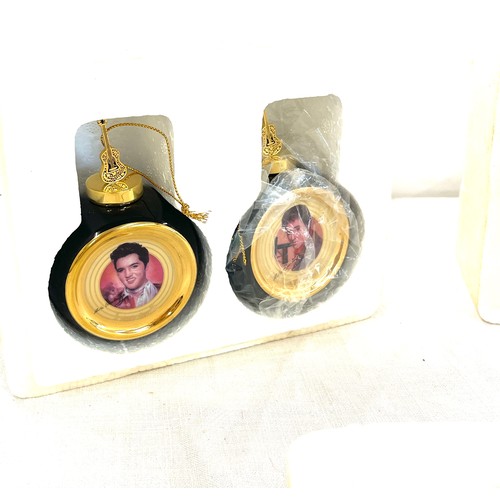 335 - Set of Elvis Bradford Exchange Christmas Ornaments includes sets 68964 68965 and 68966, all in origi... 